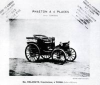 Delahaye, Phaeton 4 places, 1896